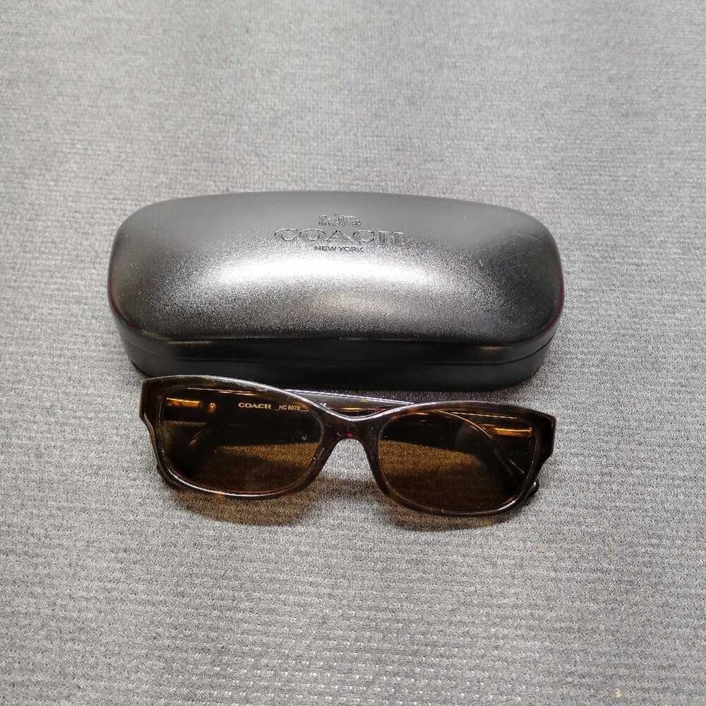 Coach HC6078 Frames Only Brown Tortoise Gold Horse Carriage w Case